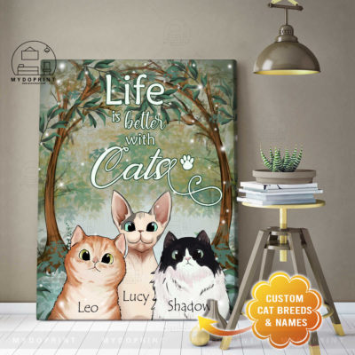 Life Is Better With Cats Personalized Wall Art Canvas 4 edd45fbc 620e 11eb a705 0242ac120002 canvas doc 30x40 optimized