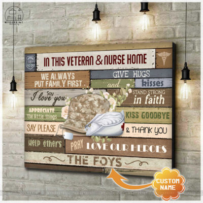 In This Veteran & Nurse Home Ver 2 Personalized Wall Art Canvas 5 da710e9b 647e 11eb a705 0242ac120002 cv ngang new optimized