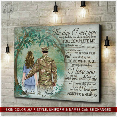 The Day I Met You Veteran & Nurse Personalized Wall Art Canvas 4 11099d4c 653d 11eb a705 0242ac120002 cv ngang new optimized