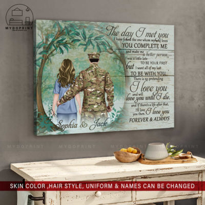 The Day I Met You Veteran & Nurse Personalized Wall Art Canvas 5 1108ef0b 653d 11eb a705 0242ac120002 cv ngang 27x33 optimized