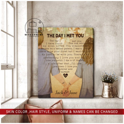 The Day I Met You Holding Hands Nurse & Nurse Personalized Wall Art Canvas 2 d2aad88f 65f5 11eb a705 0242ac120002 canvas doc 24x30 optimized