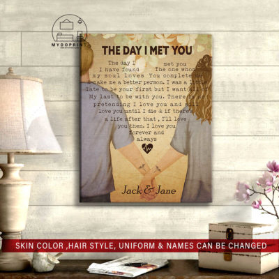 The Day I Met You Holding Hands Nurse & Nurse Personalized Wall Art Canvas 4 d2afc20f 65f5 11eb a705 0242ac120002 canvas doc 16x20 optimized