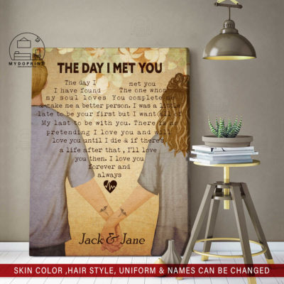 The Day I Met You Holding Hands Nurse & Nurse Personalized Wall Art Canvas 5 d2ccd90a 65f5 11eb a705 0242ac120002 canvas doc 30x40 optimized