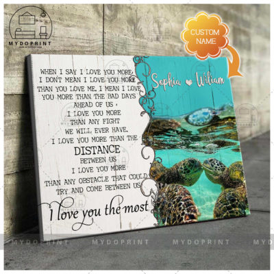 I Love You The Most Turtles Couple Wall Art Canvas 1 c0bf107f 7b3c 11eb ba90 0242ac120002 mockup ngang moi optimized