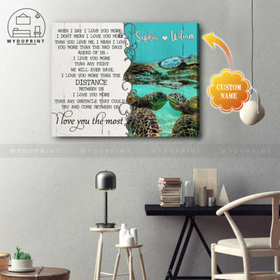I Love You The Most Turtles Couple Wall Art Canvas 2 c4765d1c 7b3c 11eb ba90 0242ac120002 cv ngang 19x23 optimized