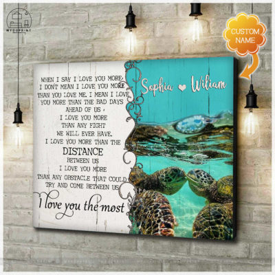 I Love You The Most Turtles Couple Wall Art Canvas 3 c4f0621f 7b3c 11eb ba90 0242ac120002 cv ngang new optimized