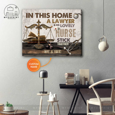 In This Home A Lawyer And His Lovely Nurse Stick Together Personalized Wall Art Canvas 4 bbdff87e 8aff 11eb 977d 0242ac120002 canvashorizontal16x20 optimized