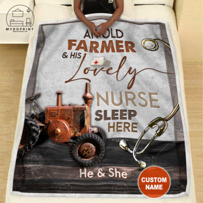 An Old Farmer & His Lovely Nurse Sleep Here Personalized Fleece Blanket 3 56735bcb 9076 11eb 9ea8 0242ac120002 banner nu ngoi 800x1000 optimized