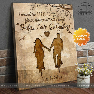 Let's Go Cycling Personalized Wall Art Canvas 2 537d0de7 978c 11eb b217 0242ac120002 canvas doc new optimized