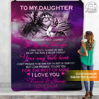To My Daughter Ragdoll Mom & Kitty Personalized Fleece Blanket 3 696b5c5b 9837 11eb b217 0242ac120002 mokup ao xanh optimized
