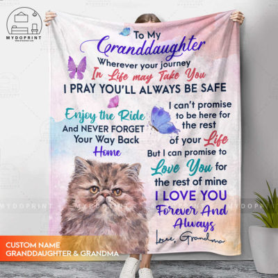 To My Granddaughter Persian Personalized Fleece Blanket 2 ef6c0207 992e 11eb a542 0242ac120002 blanket2new 1200x1200 cat 3 optimized