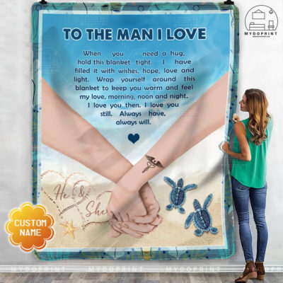 To The Man I Love Personalized Fleece Blanket 3 ee45a792 9c2e 11eb a3d7 0242ac120002 mokup ao xanh optimized
