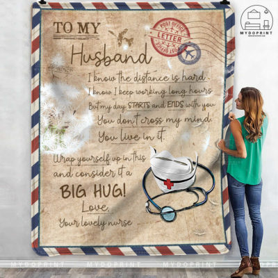 Letter To My Husband Dandelion Fleece Blanket 3 b8788901 9dba 11eb 80ef 0242ac120002 mokup ao xanh optimized