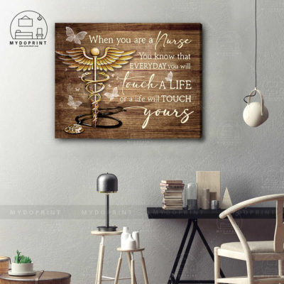 Everyday You Will Touch Life Or A Life Will Touch Yours Nurse Wall Art Canvas 4 83ac5514 9dd9 11eb 80ef 0242ac120002 canvashorizontal16x20 optimized