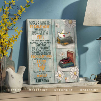 Remember To Be Awesome Daisies 2 Nurse Wall Art Canvas 5 canvas doc20x24 optimized 2
