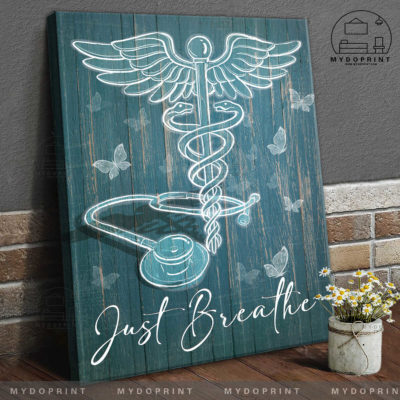 Just Breathe Caduceus & Stethoscope Wall Art Canvas 4 32bd310a a742 11eb 928b 0242ac120002 canvas doc new optimized