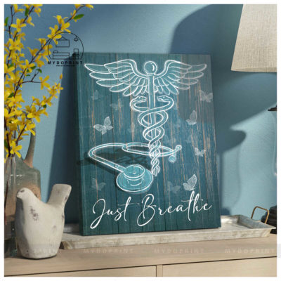 Just Breathe Caduceus & Stethoscope Wall Art Canvas 5 32e67298 a742 11eb 928b 0242ac120002 canvas doc20x24 optimized