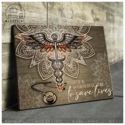 It's A Wonderful Day To Save Lives Nurse Wall Art Canvas 1 14645eb8 accb 11eb 8a98 0242ac120002 mockup ngang moi optimized