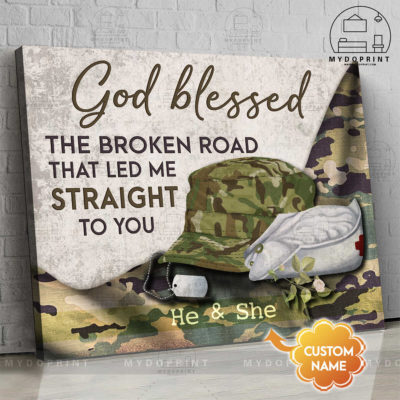 God Blessed The Broken Road Veteran & Nurse Personalized Wall Art Canvas 1 0db8185d ad73 11eb 8a98 0242ac120002 new optimized
