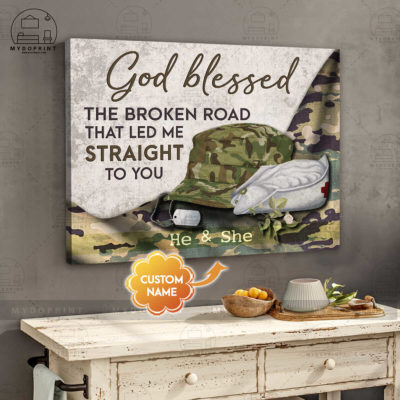 God Blessed The Broken Road Veteran & Nurse Personalized Wall Art Canvas 2 13219609 ad73 11eb 8a98 0242ac120002 canvashorizontal24x30 4con optimized