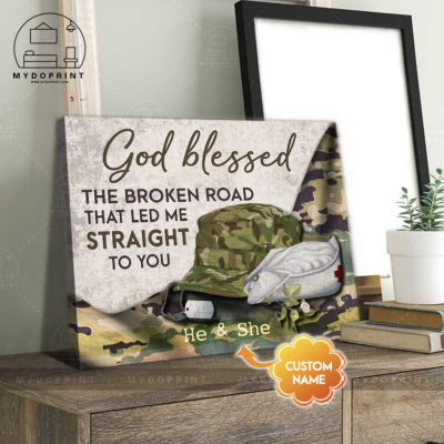 God Blessed The Broken Road Veteran & Nurse Personalized Wall Art Canvas 3 169216af ad73 11eb 8a98 0242ac120002 canvashorizontal20x24 optimized