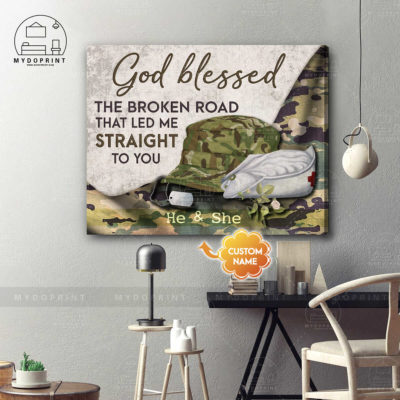 God Blessed The Broken Road Veteran & Nurse Personalized Wall Art Canvas 4 1933de58 ad73 11eb 8a98 0242ac120002 canvashorizontal16x20 optimized
