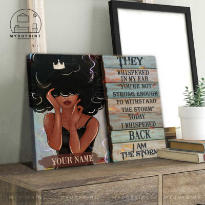 I Am Storm Black Girl Personalized Wall Art Canvas 5 16126f4c b3d9 11eb 8a98 0242ac120002 canvashorizontal20x24 optimized