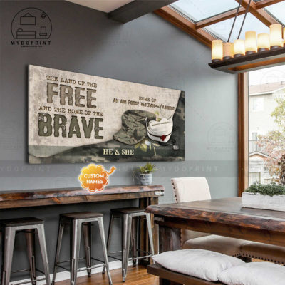 Home Of An Air Force Veteran & A Nurse Personalized Wall Art Canvas 20x40in 10x20in 2 368bf903 b706 11eb bfc7 0242ac120002 canvas2040 mockupngang1 optimized