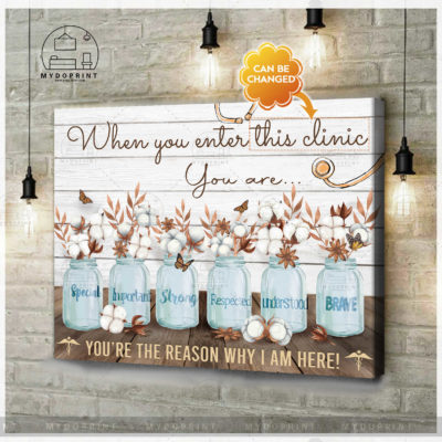 When You Enter This Clinic Cotton Flower Personalized Wall Art Canvas 2 e2904813 b7b1 11eb bfc7 0242ac120002 cv ngang new optimized