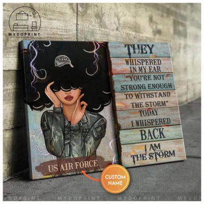 I Am Storm Female Air Force Veteran Personalized Wall Art Canvas 2 054c014c becc 11eb 8fcb 0242ac120002 mockup ngang moi optimized
