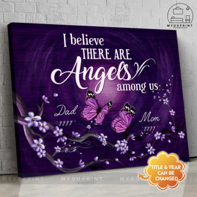 I Believe There Are Angels Among Us Butterfies Memorial Personalized Wall Art Canvas 2 d25cf798 c2d2 11eb bf27 0242ac120002 new optimized