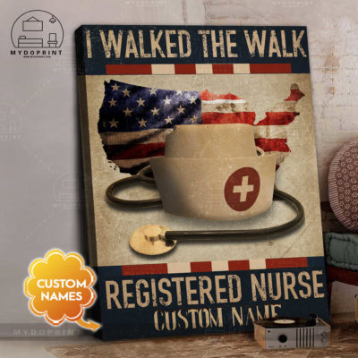 I Walked The Walk Registered Nurse Personalized Wall Art Canvas 4 a59cddb0 c81c 11eb 92ae 0242ac120002 cv doc 3 optimized