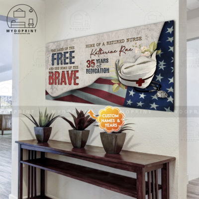 Home Of A Retired Nurse Personalized Wall Art Canvas 20x40in 10x20in 1 33a75fbb c85f 11eb b20f 0242ac120002 canvas2040 mockupngang2