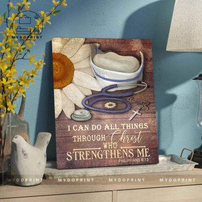 I Can Do All Things Through Christ Who Strengthens Me Stethoscope, Cap & Cross Nurse Personalized Wall Art Canvas 2 984a1f70 cb32 11eb 99a6 0242ac120002 canvas doc20x24 optimized