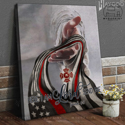 Here I Am Lord Send Me God's Hand Firefighter Frame Canvas Wall Art Canvas 3 9eda76ad d177 11eb a229 0242ac120002 canvas doc new optimized