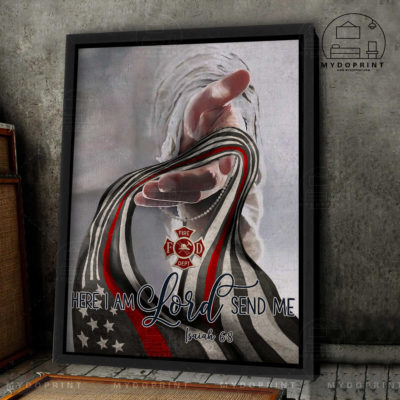 Here I Am Lord Send Me God's Hand Firefighter Frame Canvas Wall Art Canvas 6 ccb0e74f d177 11eb a229 0242ac120002 cv doc 2 optimized