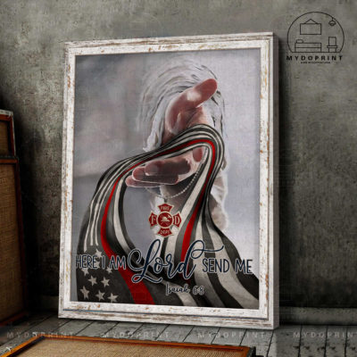 Here I Am Lord Send Me God's Hand Fake White Rustic Frame Firefighter Wall Art Canvas 4 be63a162 d178 11eb a229 0242ac120002 cv doc 2 optimized