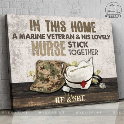 In This Home A (Job Title) & His Lovely Nurse Stick Together Ver 2 Personalized Wall Art Canvas 2 74a8dc21 dbe3 11eb a527 0242ac120002 new optimized