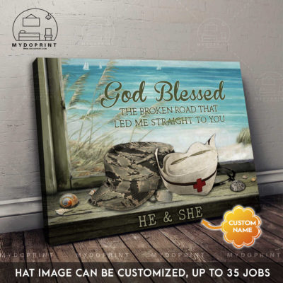 God Bless The Broken Road That Led Me Straight To You ( Job Title) + Nurse Personalized Wall Art Canvas 3 dc2e5a37 dd73 11eb a527 0242ac120002 ngang 2 optimized