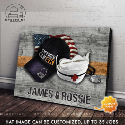 Couple Caps Nurse + ( Job Title ) Personalized Wall Art Canvas 6 7cc25cb5 e17f 11eb 9008 0242ac120002 ngang 1 optimized
