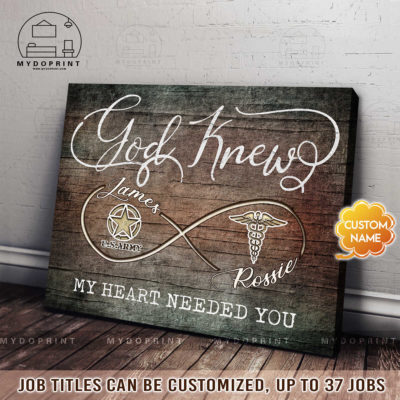 God Knew My Heart Needed You Nurse + ( Job Title ) Personalized Wall Art Canvas 5 eb727408 e17f 11eb 9008 0242ac120002 ngang 1 optimized