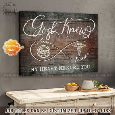 God Knew My Heart Needed You Nurse + ( Job Title ) Personalized Wall Art Canvas 6 f07d432b e17f 11eb 9008 0242ac120002 canvashorizontal24x30 optimized