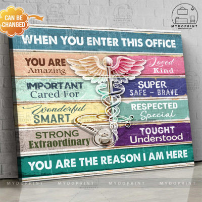 When You Enter This Office Caduceus & Stethoscope Horizontal Personalized Wall Art Canvas 5 6b3f8fe9 e895 11eb 9854 0242ac120002 new optimized
