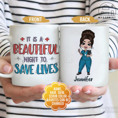 Thick Thighs Save Lives Nurse Personalized Mug 6 mockup ly 2 xa 1ma%CC%82%CC%83u6 optimized