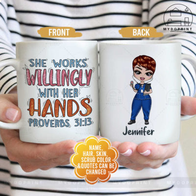 Thick Thighs Save Lives Nurse Personalized Mug 7 mockup ly 2 xa 2 optimized