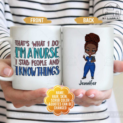 Thick Thighs Save Lives Nurse Personalized Mug 9 mockup ly 2 xa1 optimized