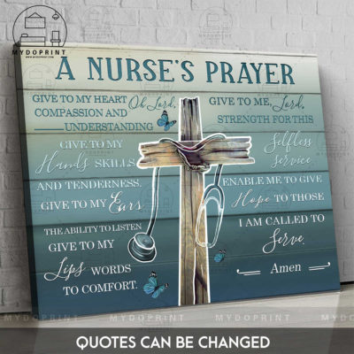 A Nurse's Prayer The Old Rugged Cross & Stethoscope Ver 2 Canvas Wall Art 2 f26c7fa9 17a6 11ec adca 0242ac120002 new copy optimized
