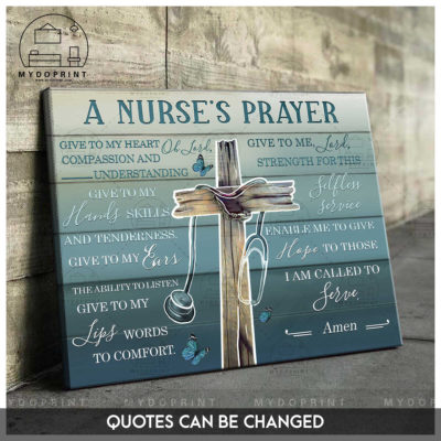 A Nurse's Prayer The Old Rugged Cross & Stethoscope Ver 2 Canvas Wall Art 4 f2445704 17a6 11ec adca 0242ac120002 mockup ngang moi copy optimized
