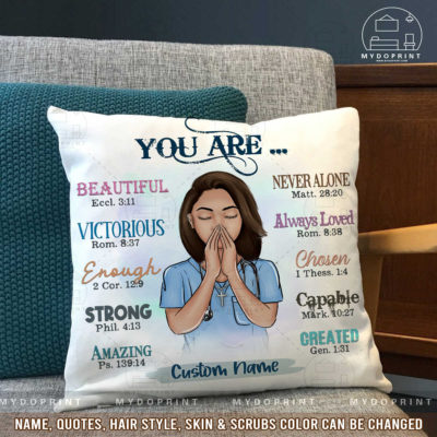 A Nurse's Prayer Personalized Canvas / Linen Pillow 5 7d77a9f8 1b60 11ec a378 0242ac120002 pillow 01 optimized