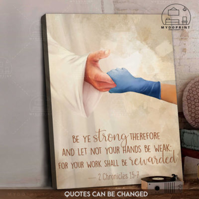 Take My Hand With Bible Verse Personalized Medical Canvas Wall Art 10 4 optimized 2